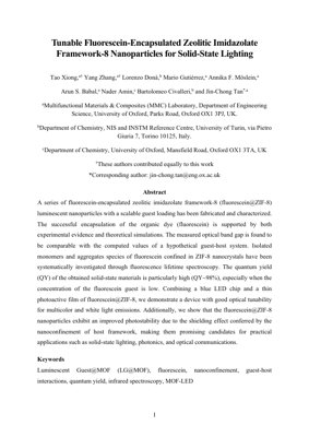 Sampul Dokumen PDF - Nanopartikel ZIF-8 Berpenutup Fluorescein Boleh Dilaraskan untuk Pencahayaan Keadaan Pepejal