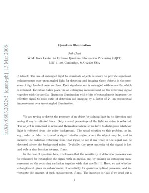 Murfin Takardar PDF - Hasken Kwantum: Ingantaccen Ingantaccen Gano Abubuwa ta hanyar Haɗin Kai